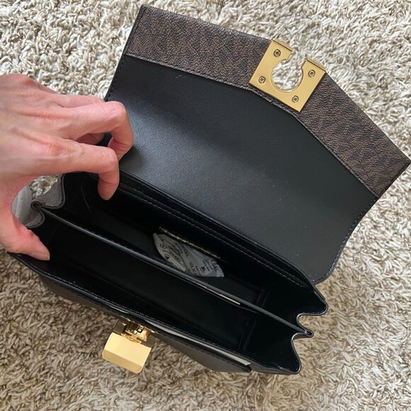 Lita Medium Two-Tone Logo Crossbody Bag - Picture 3 of 7